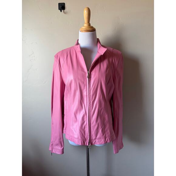 Vintage Wilsons Leather Maxima Pink Leather Jacket- Size XL - Picture 12 of 15